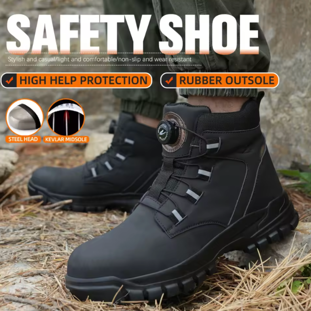 LiteSteel Safety Shoes - Protective Steel Toe (Unisex)