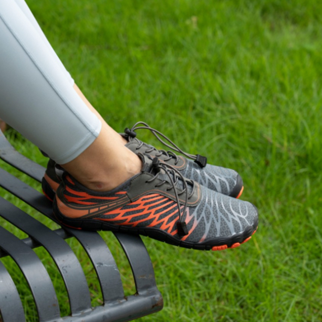 Lorax Motion Barefoot Shoe - Grey/Orange (Unisex)