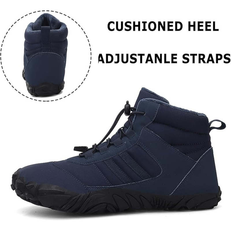 Polar Non-slip & Water-resistant Winter Barefoot Shoe - Navy Blue (Unisex)