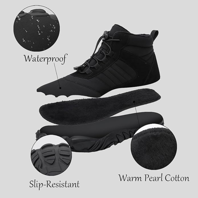LITE Polar Winter Barefoot Shoe - Black (Unisex) Bogo