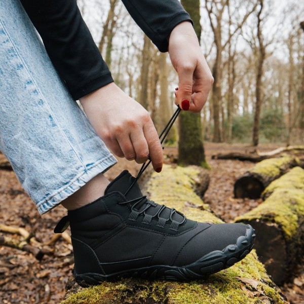 Polar Non-slip & Water-resistant Winter Barefoot Shoe - Black (Unisex)